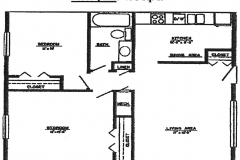 Deldonn - 2 Bd Floor Plan